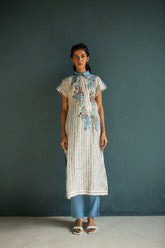 Verve Long Kurta Set Leaf