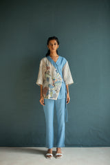 Verve Indo-Western Co-Ord Set Leaf