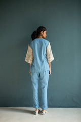 Verve Indo-Western Co-Ord Set Leaf