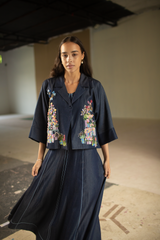 Verve A-Line Bustier Dress Set Floral