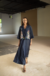 Verve A-Line Bustier Dress Set Floral