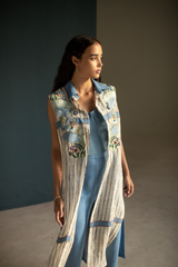 Verve Long Jacket Co-Ord Set Leaf