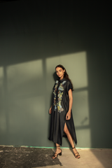 Verve Shirt Dress Denim Leaf