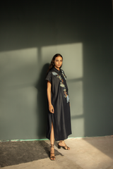 Verve Shirt Dress Denim Leaf