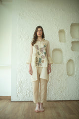 Aurum High Low Tunic Set Ivory