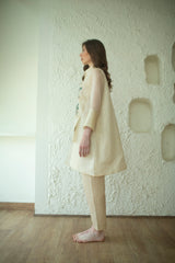 Aurum High Low Tunic Set Ivory