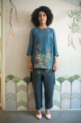 Aurum Relax Fit Co-Ord Set Steelblue