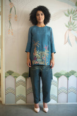 Aurum Relax Fit Co-Ord Set Steelblue