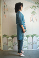 Aurum Relax Fit Co-Ord Set Steelblue