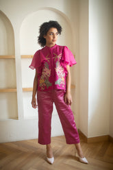 Aurum Ruffled Sleeves Co-Ord Set