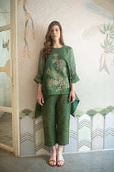 Aurum Knot Co-Ord Set Plantation Green