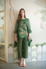 Aurum Knot Co-Ord Set Plantation Green