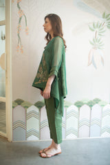 Aurum Knot Co-Ord Set Plantation Green