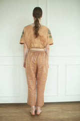 Aurum Crop Co-Ord Set Rose Gold