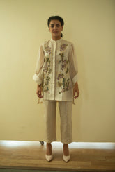 Aurum Shirt Co-Ord Set Ivory