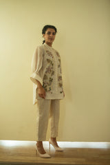 Aurum Shirt Co-Ord Set Ivory