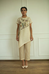 Aurum Asymmetrical Co-Ord Set Ivory