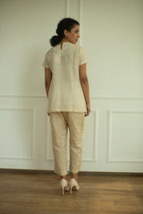 Aurum Asymmetrical Co-Ord Set Ivory