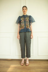 Aurum Ruffled Sleeves Co-Ord Set Marina