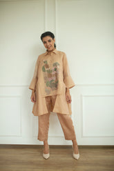 Aurum High Low Tunic Set Rose Gold