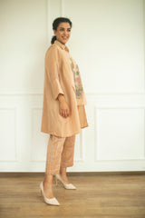Aurum High Low Tunic Set Rose Gold