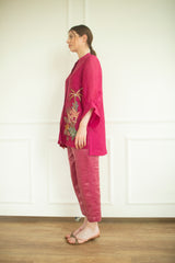 Aurum Shirt Co-Ord Set Redviolet