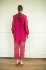 Aurum Shirt Co-Ord Set Redviolet