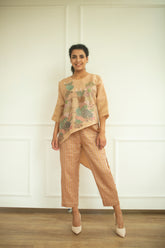 Aurum Diagnol Cut Co-Ord Set Rose Gold