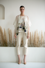 Fern Co-Ord Set Ivory Palm Tree