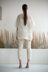 Fern Co-Ord Set Ivory Palm Tree