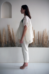 Fern Basic Co-Ord Set Ivory Palm Tree