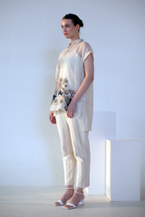 Fern Shirt Set Ivory Palm Tree