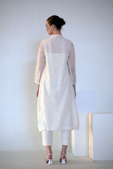 Fern a-Line Kurta Set Ivory Crochet
