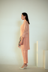 Fern Anti-Fit Shirt Set Dusky Pink Leaf