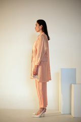 Fern Jacket Co-Ord Set Dusky Pink Bridge