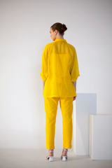 Fern Jacket Co-Ord Set Yellow Crochet