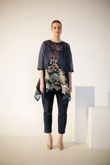 Fern Tail Co-Ord Set Midnight Blue Palm Tree