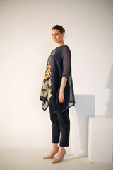 Fern Tail Co-Ord Set Midnight Blue Palm Tree