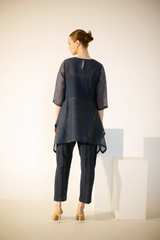 Fern Tail Co-Ord Set Midnight Blue Palm Tree