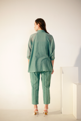 Fern Raglan Sleeve Shirt Set Pine Green Bridge