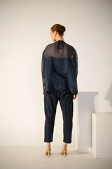 Fern Co-Ord Set Midnight Blue Crochet Line