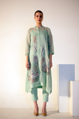 Fern Long Kurta Set Sage Green Bridge