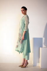 Fern Long Kurta Set Sage Green Bridge