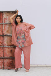 Dawn Kaftan Set Dusty Pink