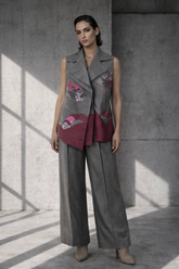 Mizu Grey Blazer Set