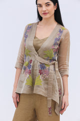 Dawn Short Jacket Co-Ord Set Pale Brown