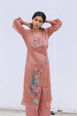 Dawn Long Jacket Set Dusty Pink