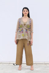 Dawn Short Jacket Co-Ord Set Pale Brown