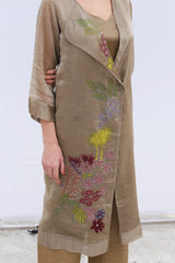 Dawn Long Jacket Set Pale Brown