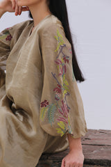 Dawn Short Kurta Set Pale Brown